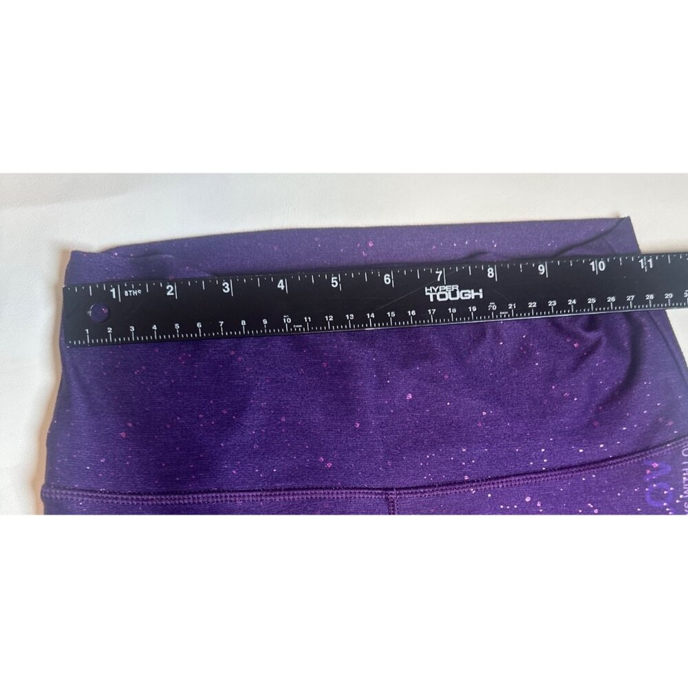 Peloton Purple Glitter "Sundays With Love" High-Waisted Leggings Womens Size XS - Picture 7 of 10